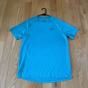 Men's medium short sleeve Under Armor Tech Tee, Color teal
